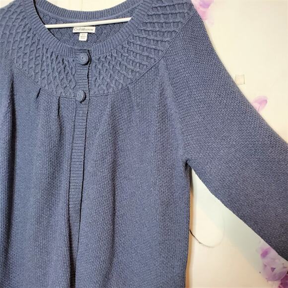 Croft & Barrow Two Button Knit Sweater Shrug XL - Picture 8 of 9